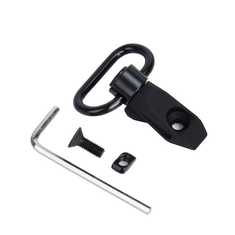 Metal CNC MLOK KEYMOD Rail QD Fixed Buckle Tilting Pull Ring Base Free Shipping