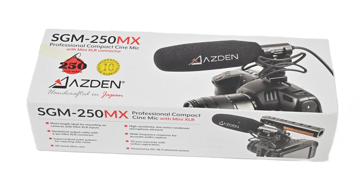 [New, In Box] Azden SGM-250MX Mini-XLR Shotgun Microphone