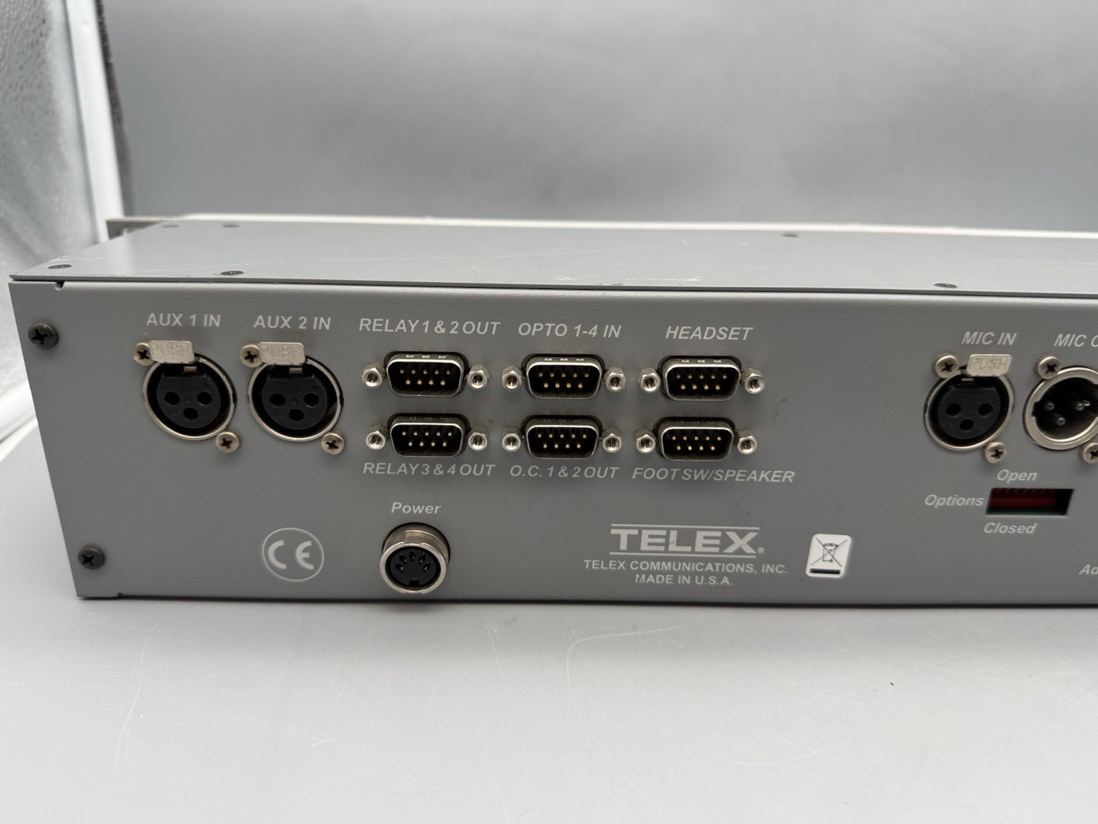 RTS KP-832-20 Digital Keypanel Intercom Console Telex Rack-Missing 2 switches