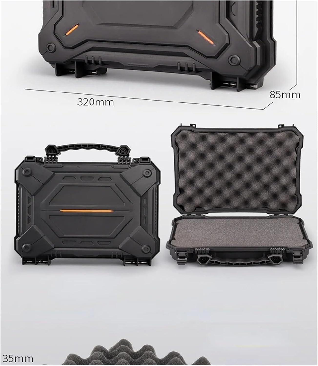 Waterproof Dustproof Plastic Tool Box Water-proof Dustproof Shock-proof Tool Cas