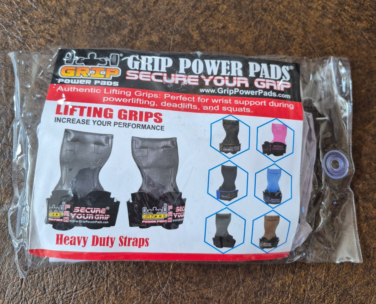 Grip Power Pads, Heavy Duty, Black,, sz M