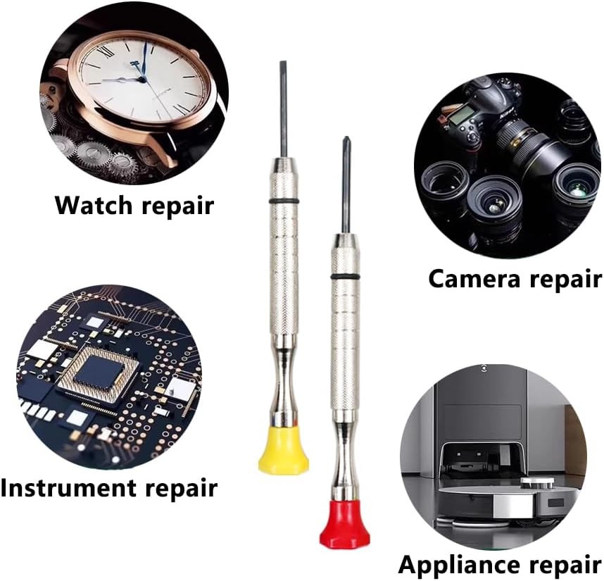 6Pcs Precision Screwdriver Set Micro Flathead Phillips Eyeglasses Watch Repair