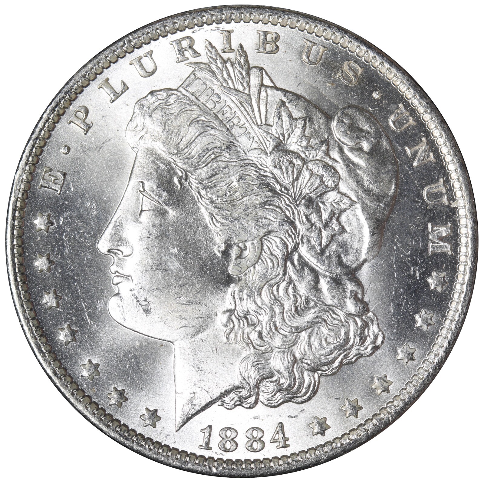 1884-O Morgan Silver Dollar GEM BU E779 QMR