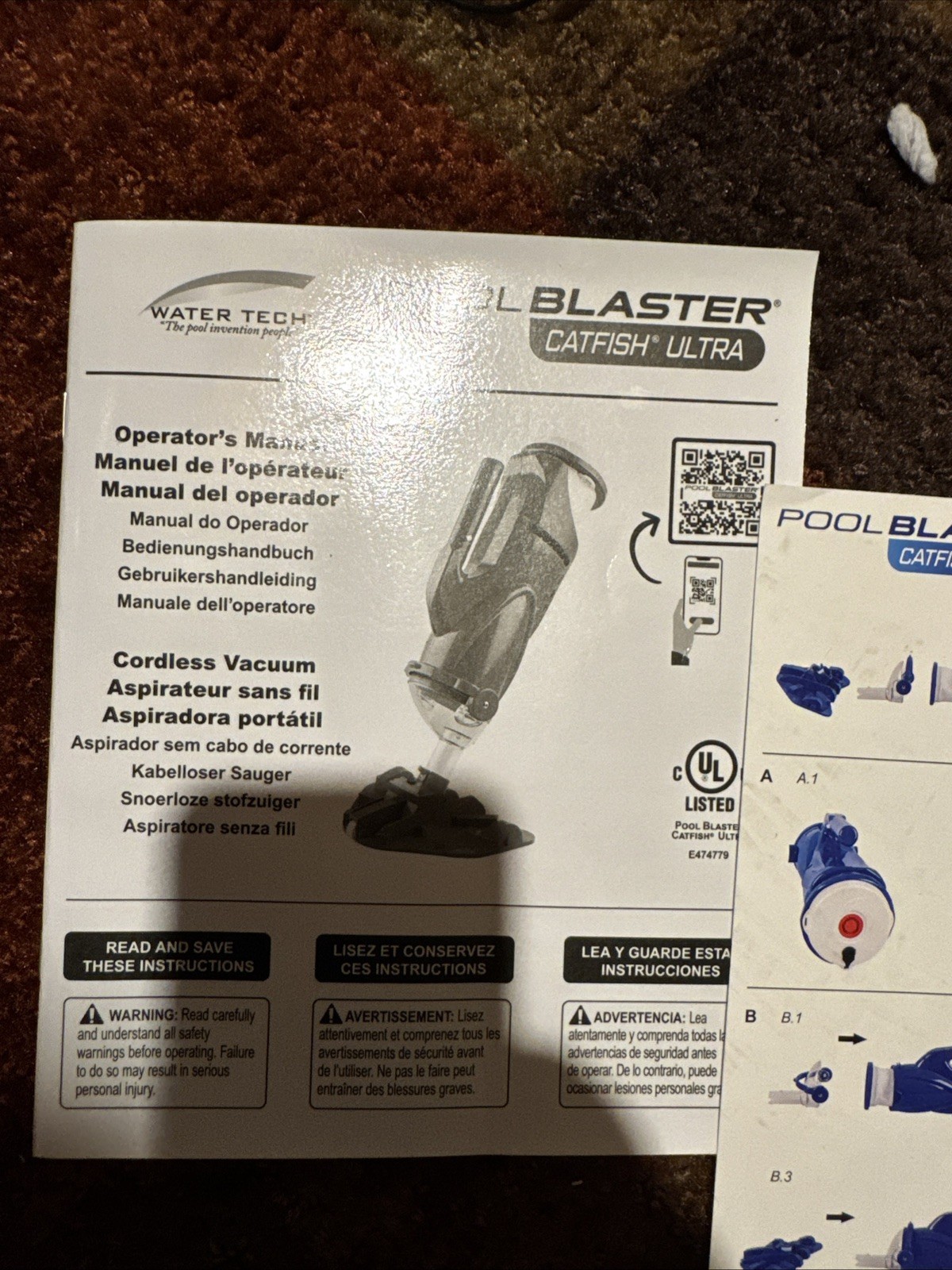 Pool Blaster Catfish Ultra Cordless Pool & Spa Vacuum Rechargeable-Battery