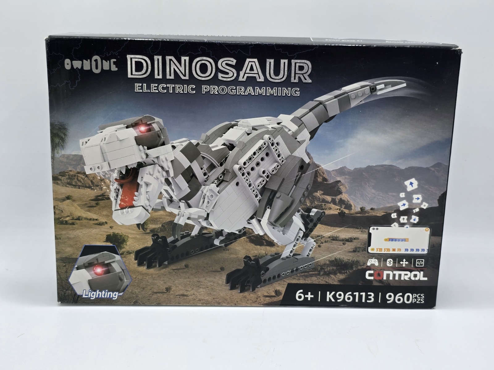 Ownone Dinosaur Stem Building Kit Electric Programming Remote Control 960pcs