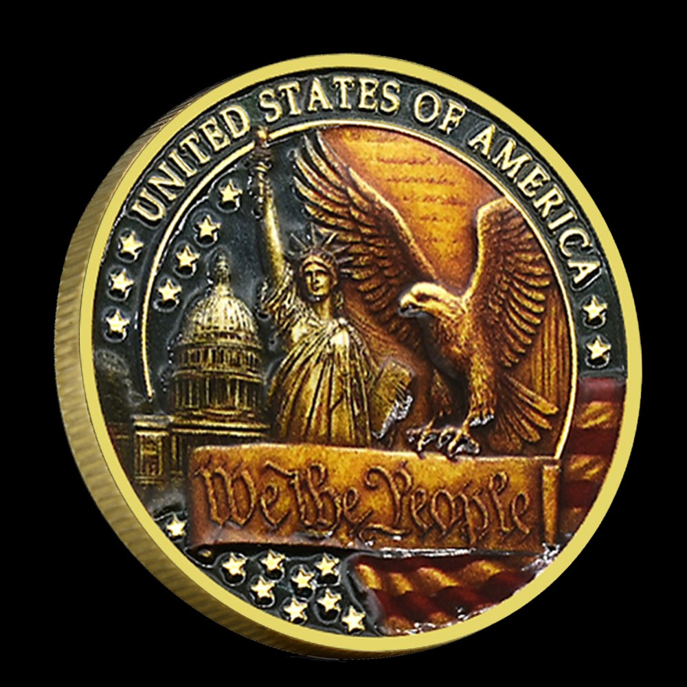 USA 250 Years of Freedom Commemorative Coin We The People Liberty Bell Eagle