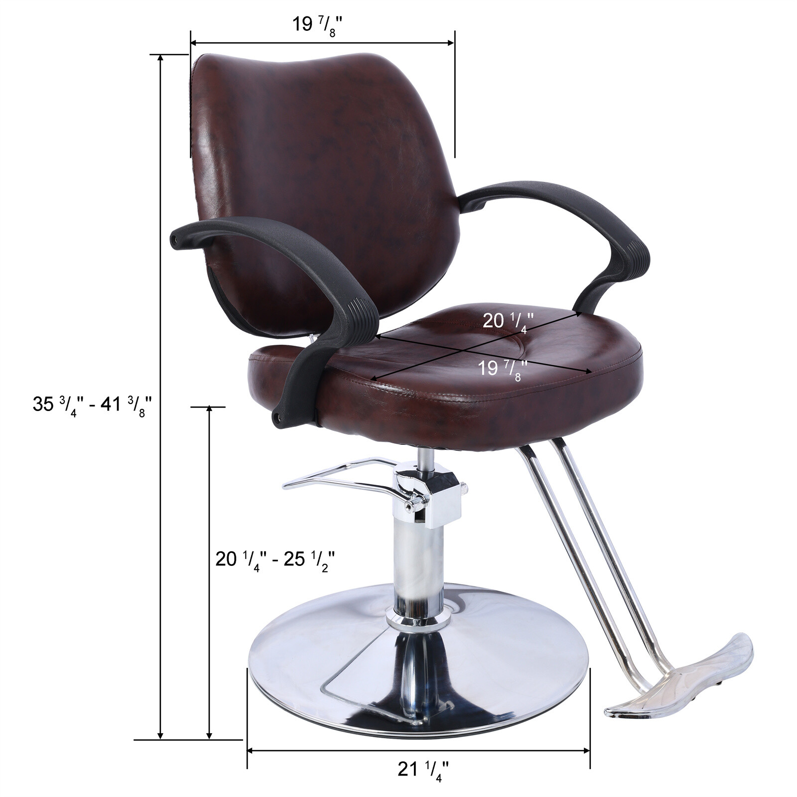 PU Hair Salon Chair Styling Hydraulic Profession Barber Chair with Barber Cape