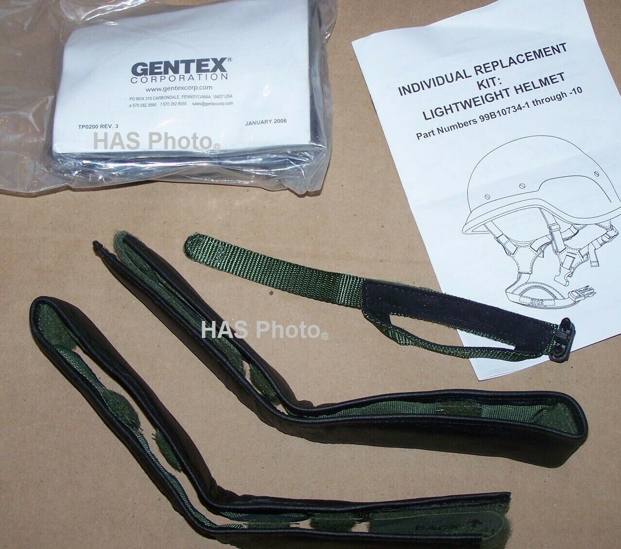GENTEX Helmet Liner Sweatband Chin Cup Kit f LWH PASGT NEW USMC Military Airsoft