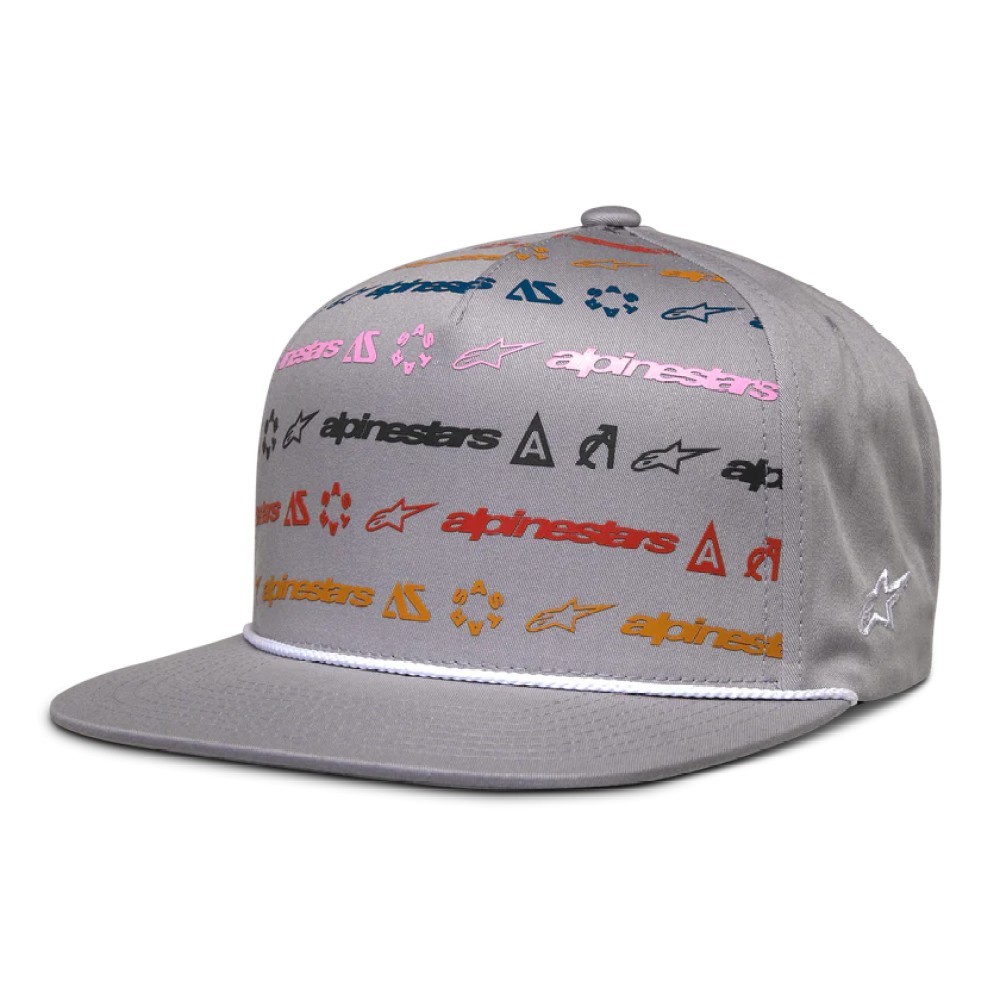 Alpinestars Glphy Baseball Cap One Size Adult Hat Grey