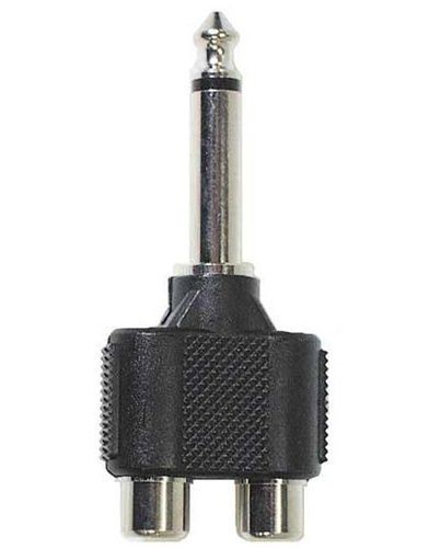 1/4" TRS Stereo Y Adapter Dual 1/4" Female to 1/4" Male Audio Splitter Cable