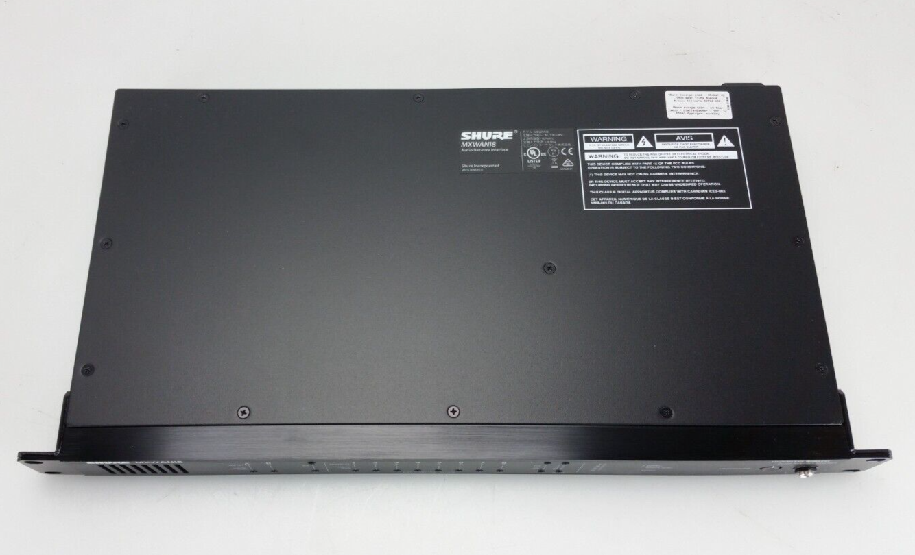 SHURE MXWANI8 8-Channel Audio Network Interface