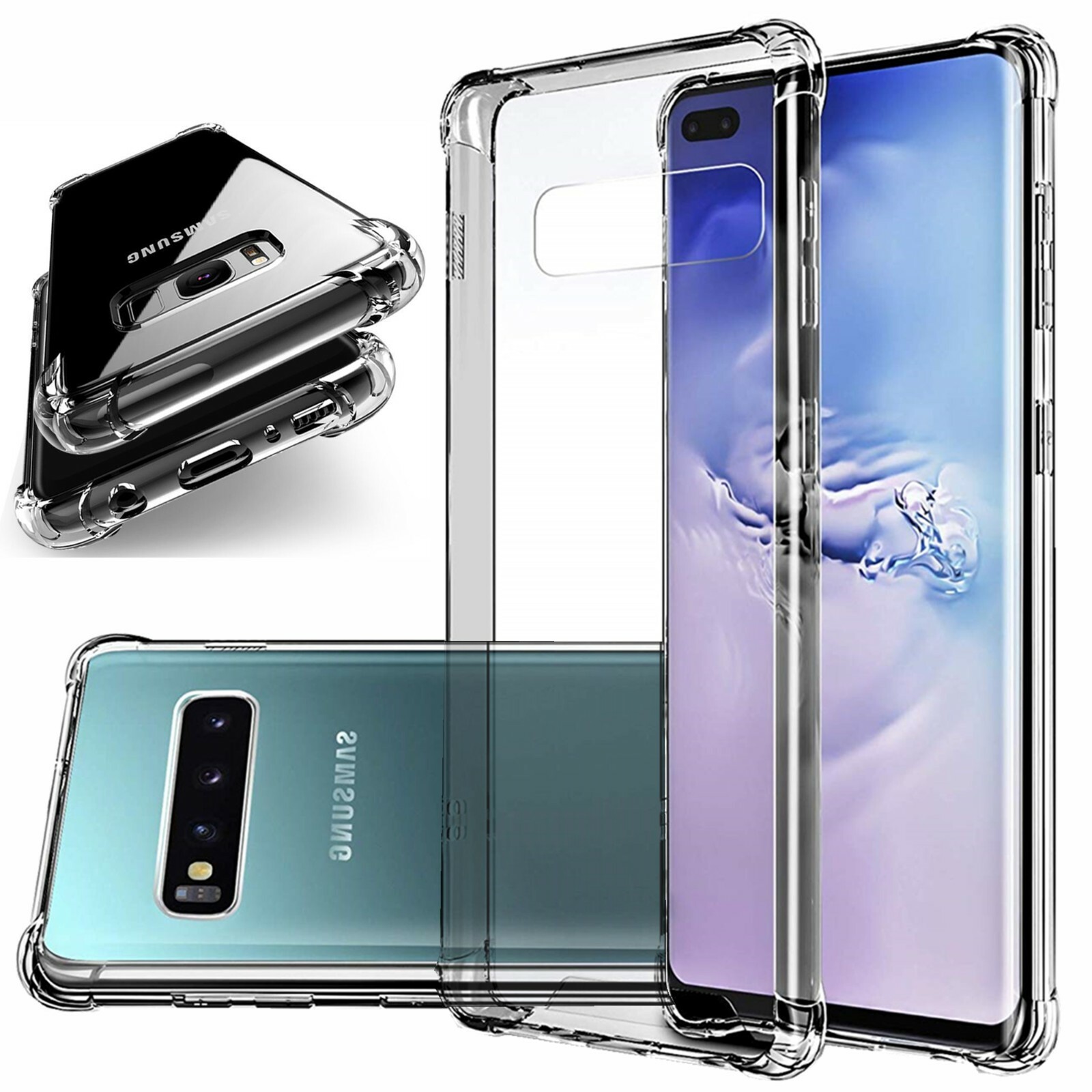 For Samsung Galaxy S8 / S8 Plus Clear Case Shockproof Hard Cover