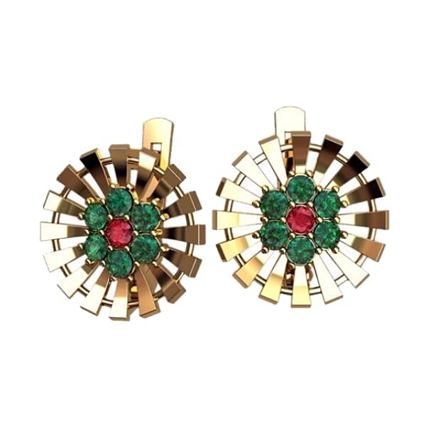 2 pairs Earring Wax patterns for lost wax casting Gold Jewelry/waxes_ 40718
