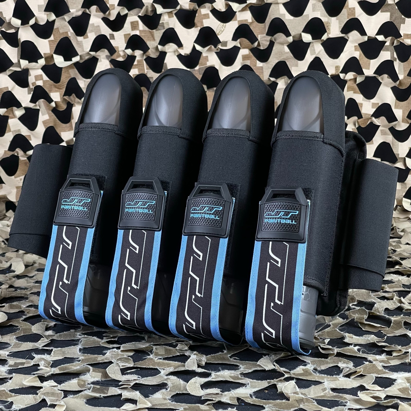 NEW JT Race 4 Pod Paintball Harness - Birthstone Edition - Aquamarine