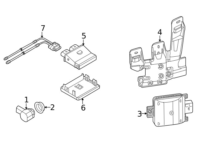Genuine Blind Spot Detection System Warning Sensor Bracket 11A-907-456