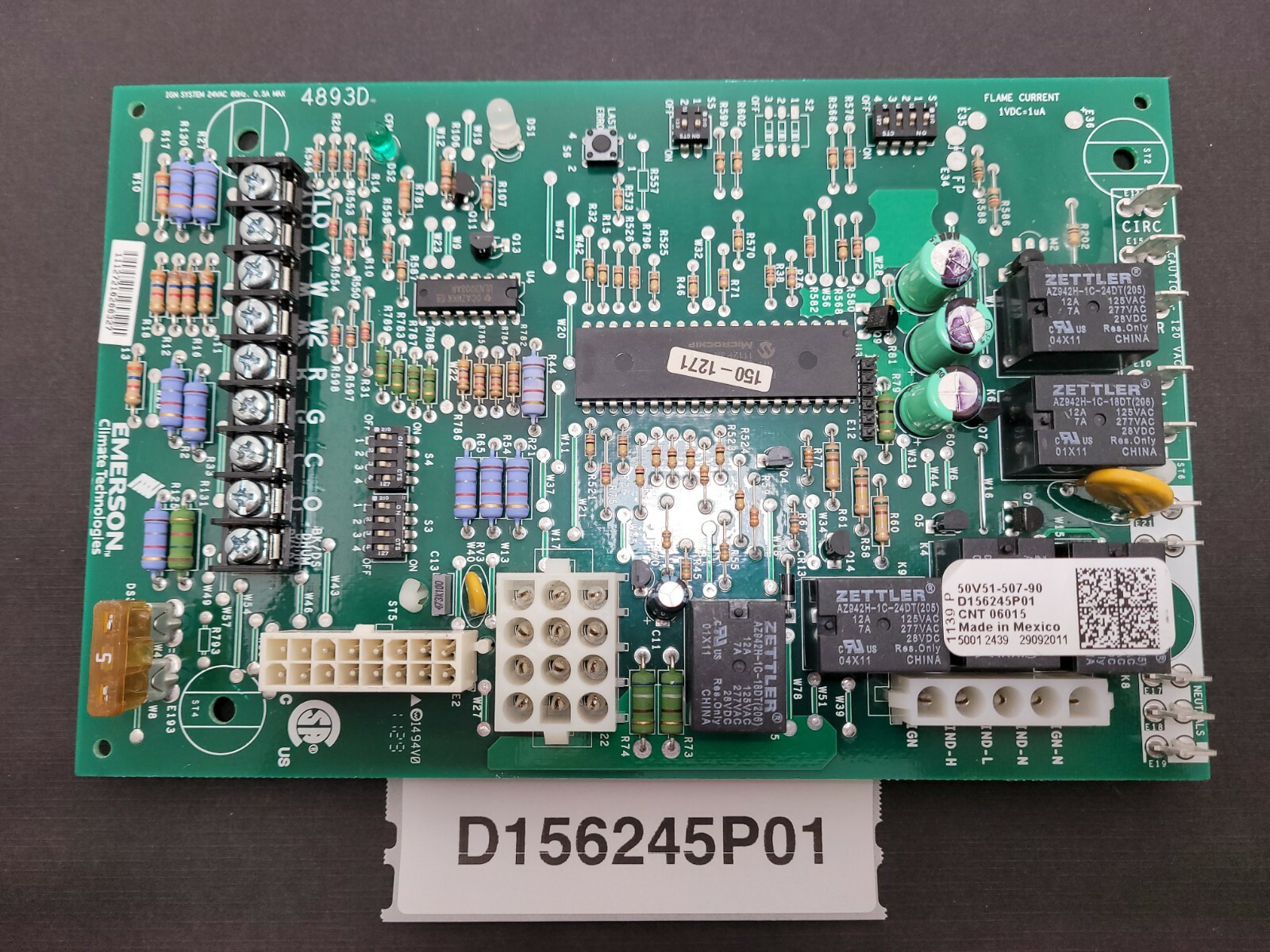 Emerson 50V51-507-90  D156245P01 Furnace Control Circuit Board