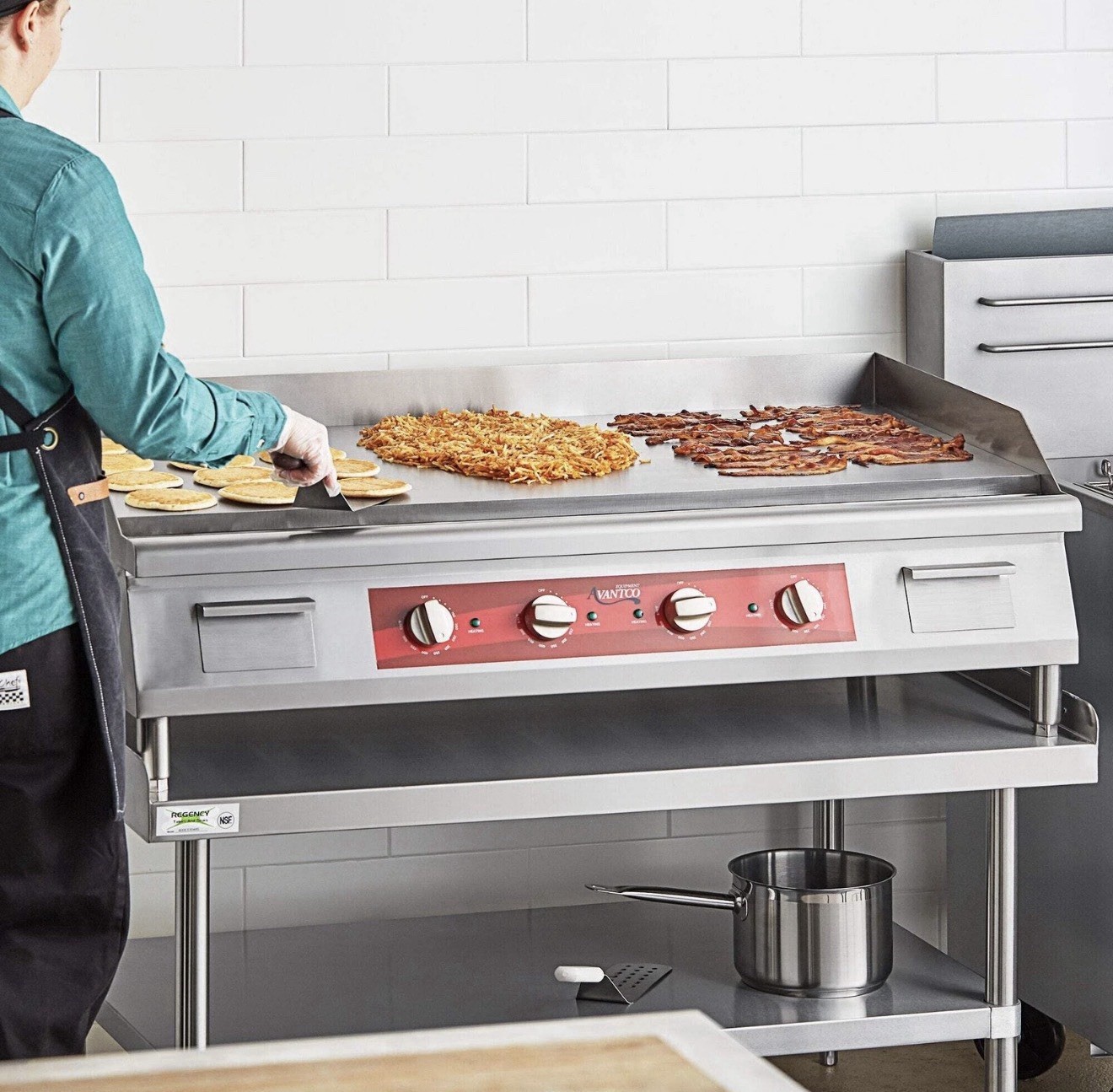 48" Electric Countertop Griddle - 208/240V, 10482W-14000W