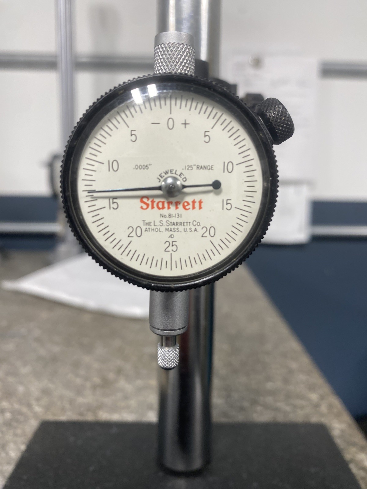 STARRETT #81-131 .0005"- .125" RANGE DIAL INDICATOR (TL2002)