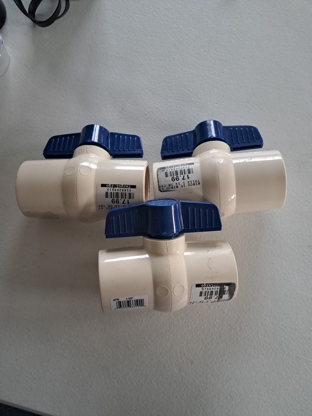 1-1/2 in. PVC CTS  Schedule 40 Ball Valve