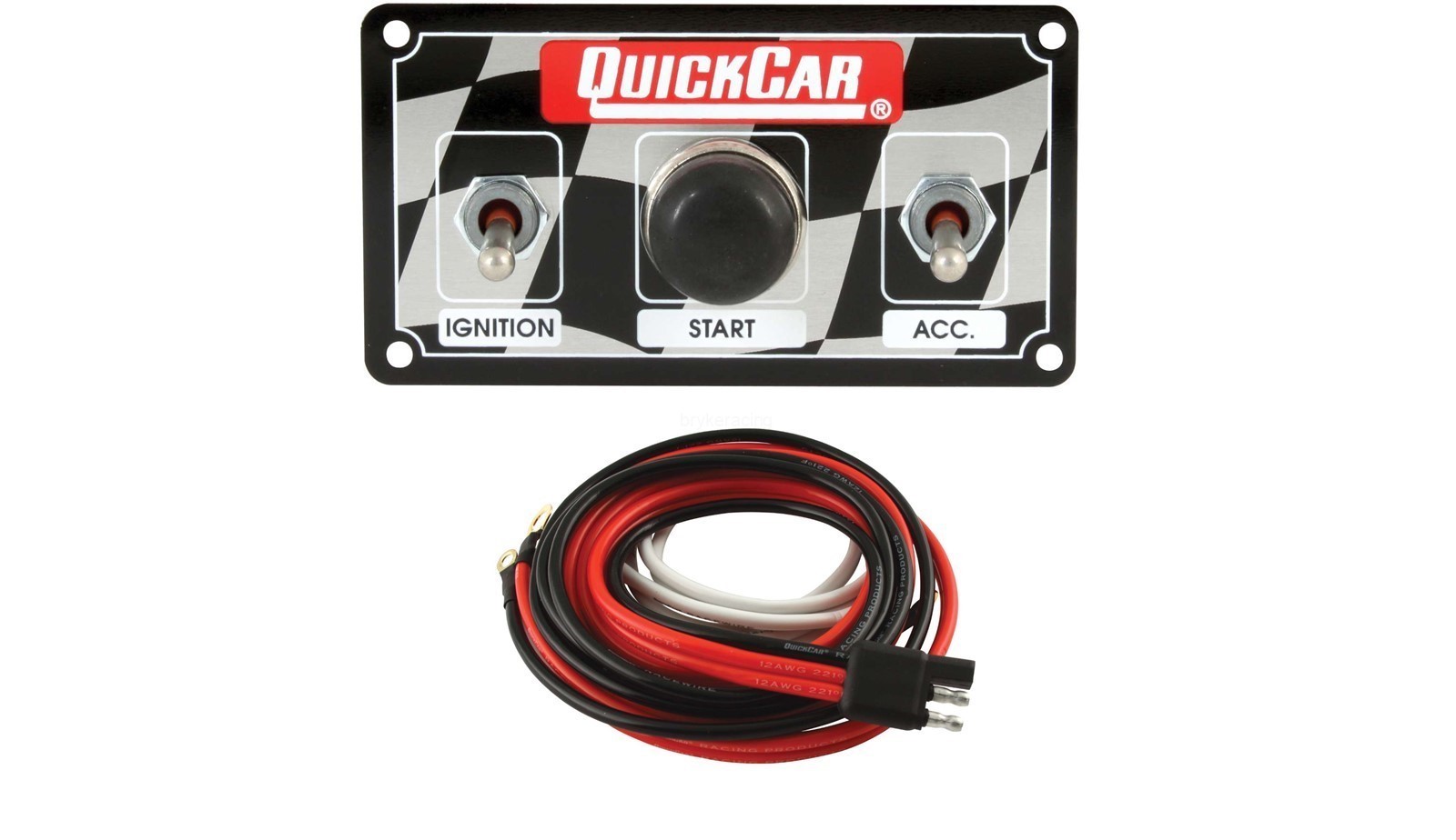 QuickCar Ignition Control Panel 2 Toggles/1 Push Button INCLUDES WIRING HARNESS