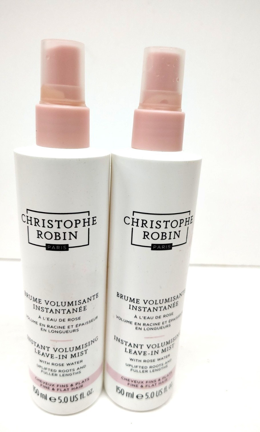 Christophe Robin Instant Volumizing Leave In Mist Rose Water 5 oz (2-Pack)