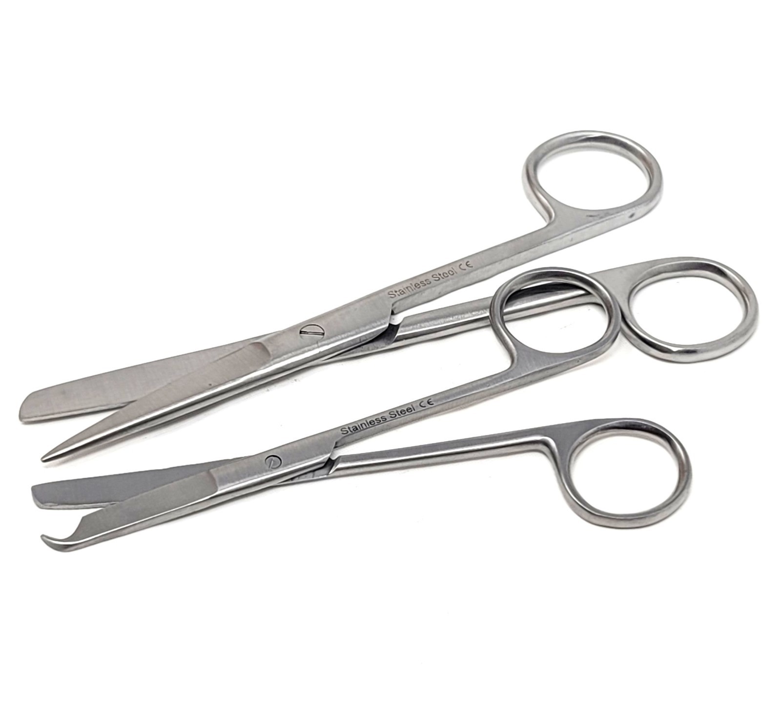 Operating Dissecting Scissors 5.5" Sharp/Blunt + Suture Stitch Scissors 4.5"