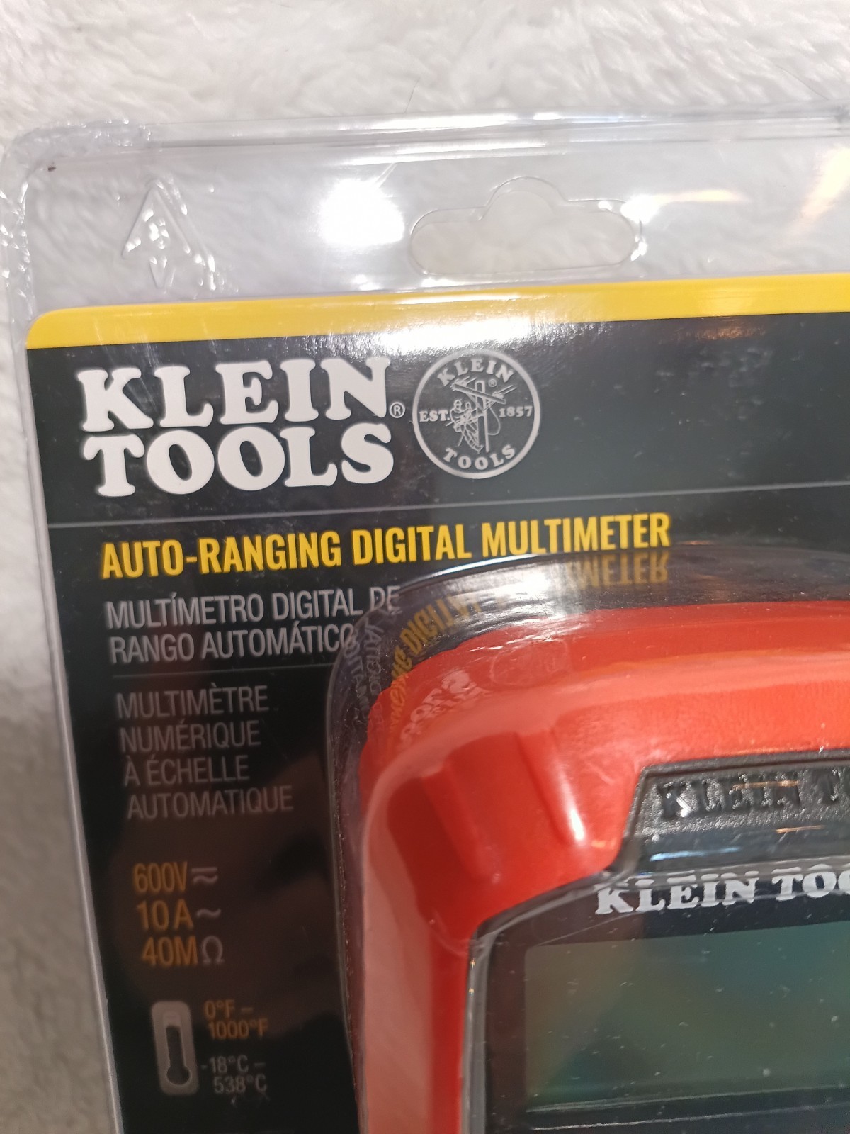 Klein Tools Auto Ranging Digital Multimeter MM400 600V 10A 40M