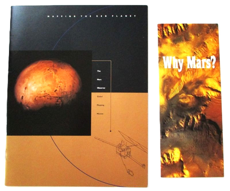 Mars Observer Mission & Why Mars? Booklets - NASA  & Martin Marietta - 1992