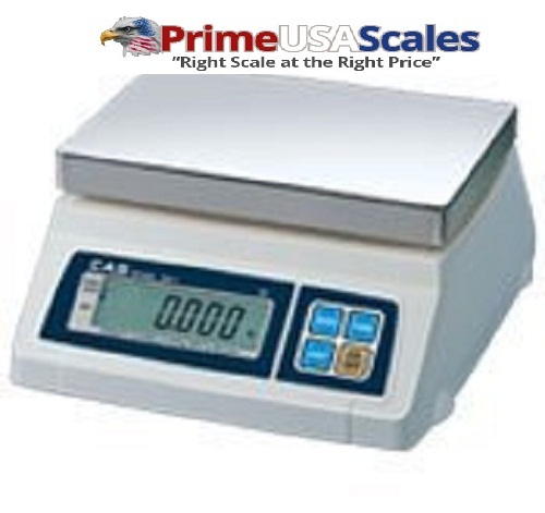 CAS SW-20D Food Service Scale, 20 x 0.01 lbs, Dual Display, Legal for Trade