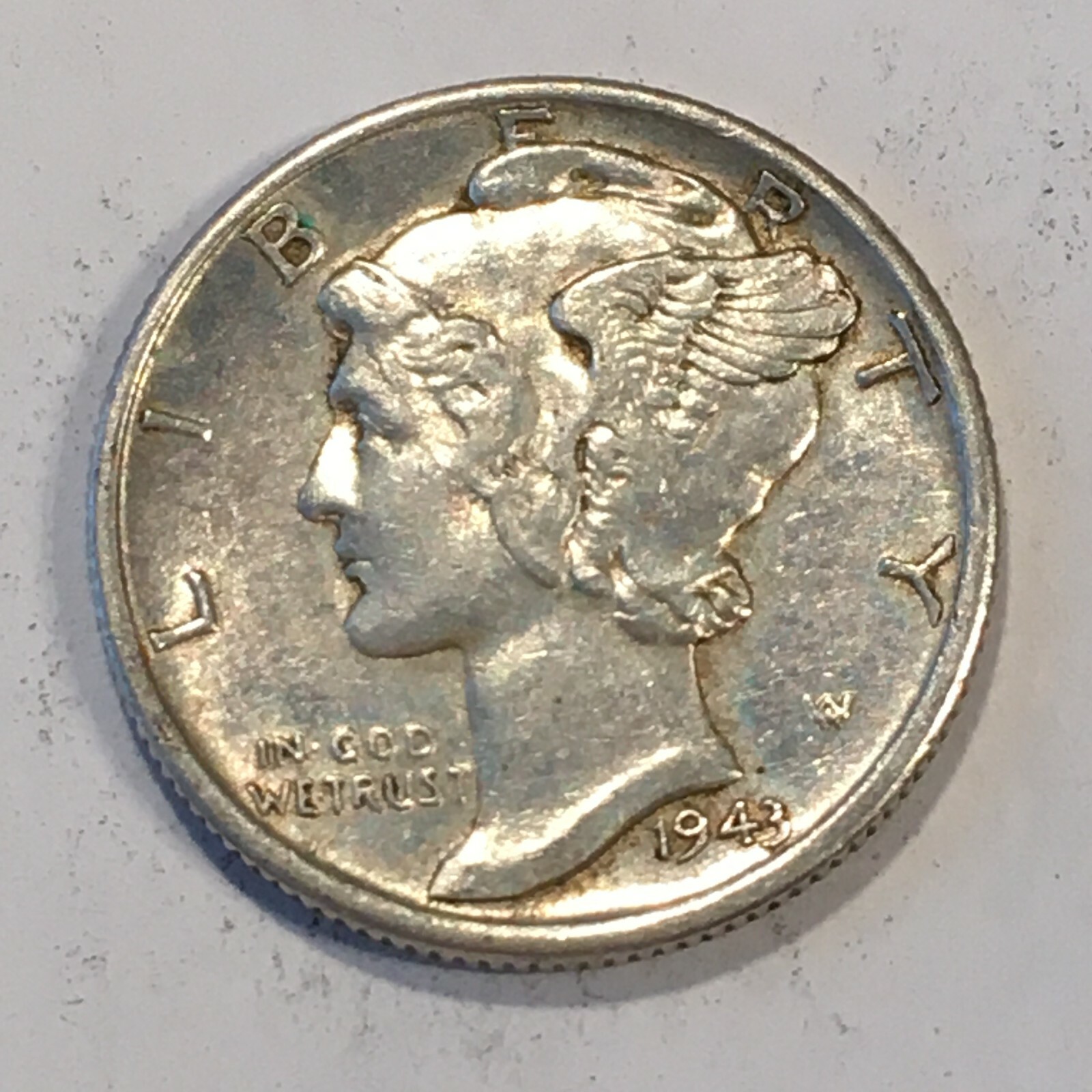 1943-S Mercury Dime - High Quality Scans #L775