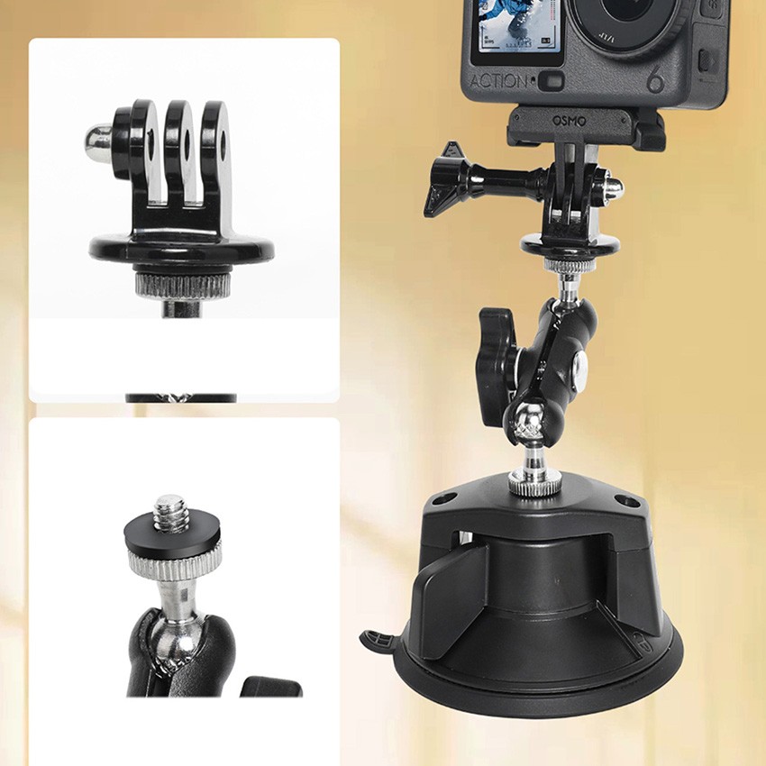 Car Window Glass Suction Cup Mount Accessories For DJI Osmo Action 6 Camera