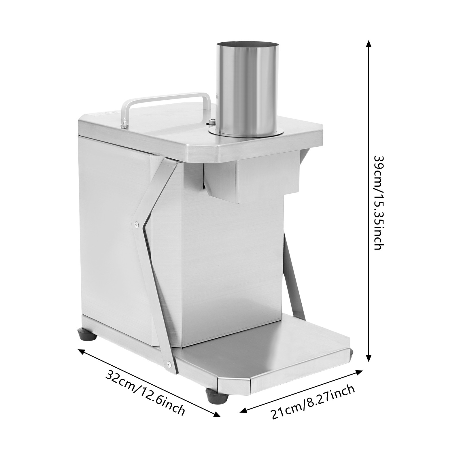100W Automatic Dicing Machine Fruit & Vegetable Dicer w/ 3 Dicing Grid Knives