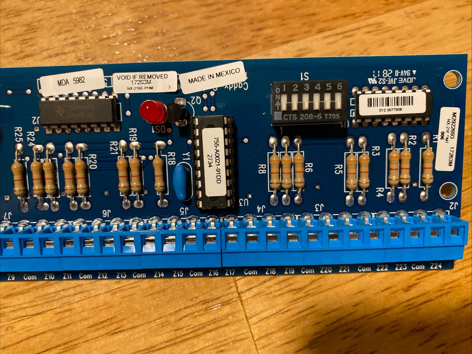GE INTERLOGIX NETWORX CADDX NX-216E 16 ZONE EXPANDER MODULE