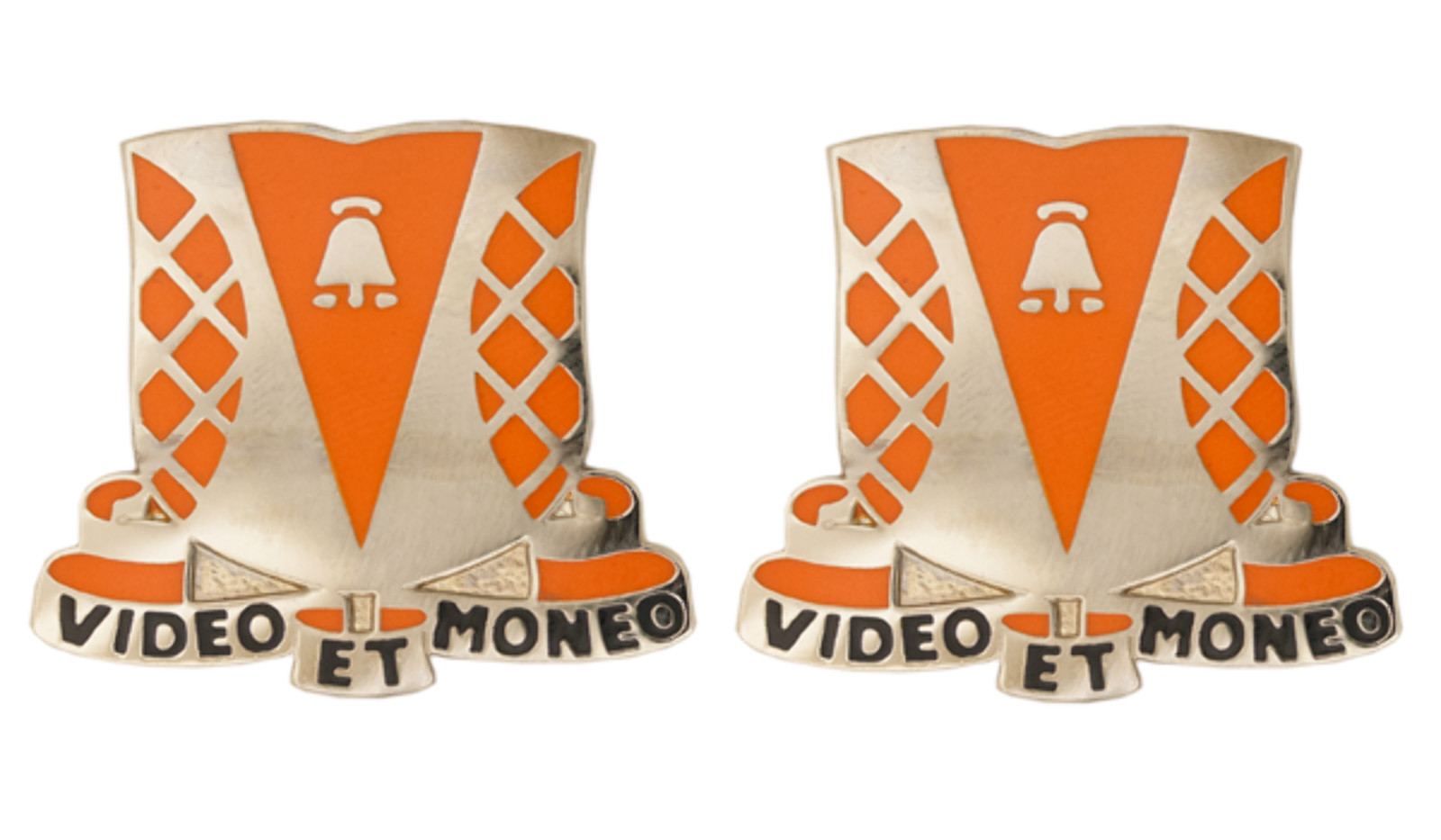 551st Signal Battalion Unit Crest - Pair - VIDEO ET MONEO