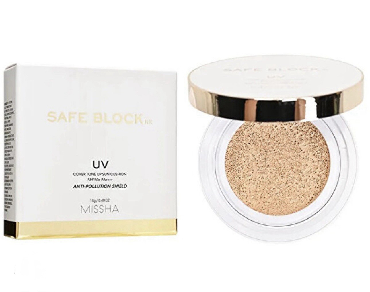 MISSHA Safe Block RX Cover Tone Up Sun Cushion SPF50 14g USA SELLER