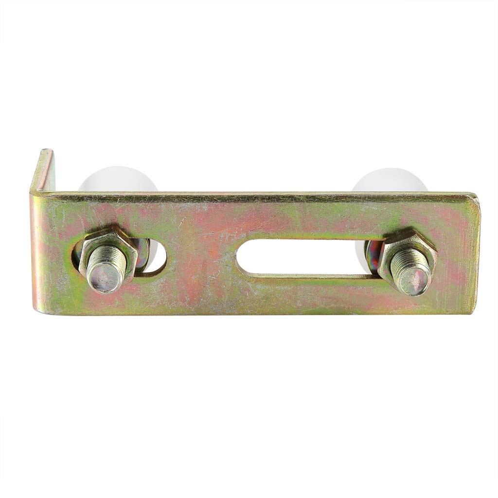 Skelang Slide Gate Guide Roller with L Post Bracket, 2-5/16", Silver