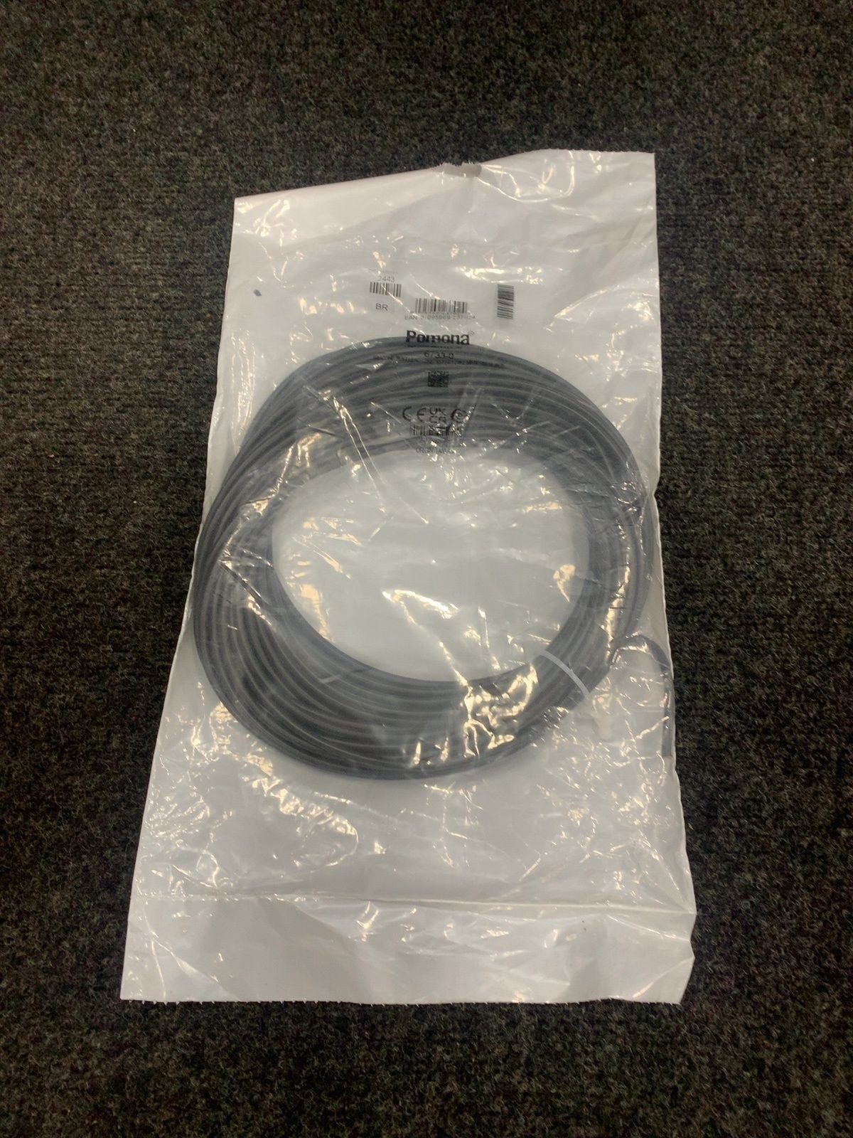 POMONA 6733-0 Silicone Test Lead Wire 50 ft Black