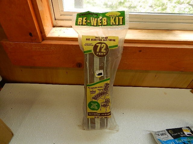 NEW NOS LAWN Webbing Furniture Webbing  WELLINGTON # 172 BROWN 72FT