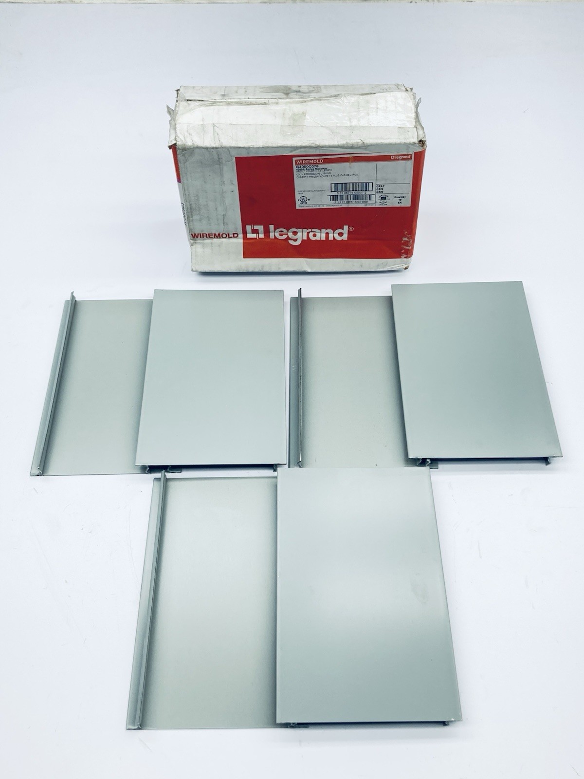 Lot Of 6 WIREMOLD G4000C075 Raceway Cover 7-1/2" Pre-Cut 4000-Ser