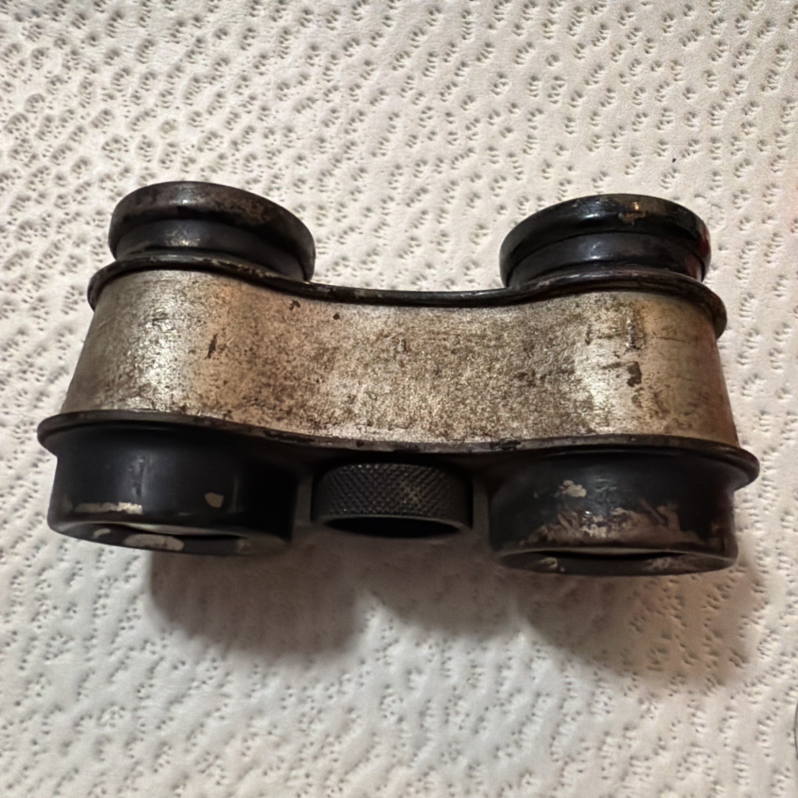 Antique Vintage Opera Glasses Theater Binoculars Metal Body Collectible (SB)