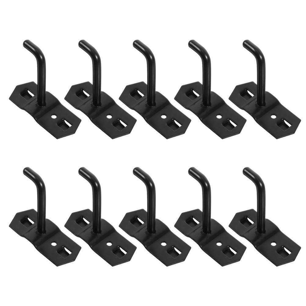 10Pcs Versatile Heavy Duty Iron Pegboard Hooks Wall Brackets for Hanging