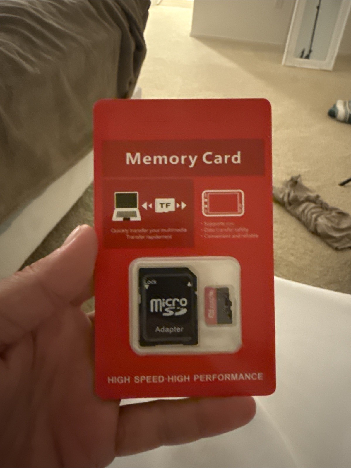 New 2TB MicroSD Card with Adapter – High Speed TF Memory Card – Sealed Package