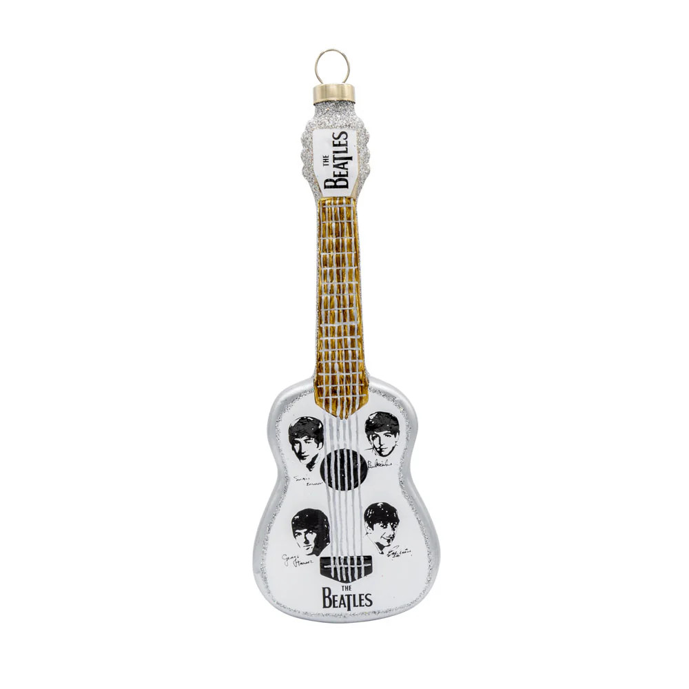 Beatles - Iconic Guitar GLASS Ornament by Kat & Annie