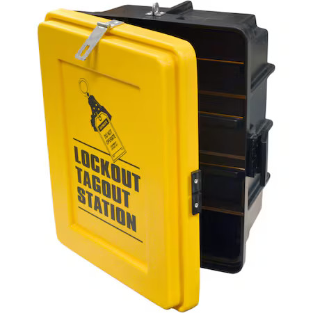 BRADY LC584E Lockout Cabinet, 18in H x 14in W x 9.5in D