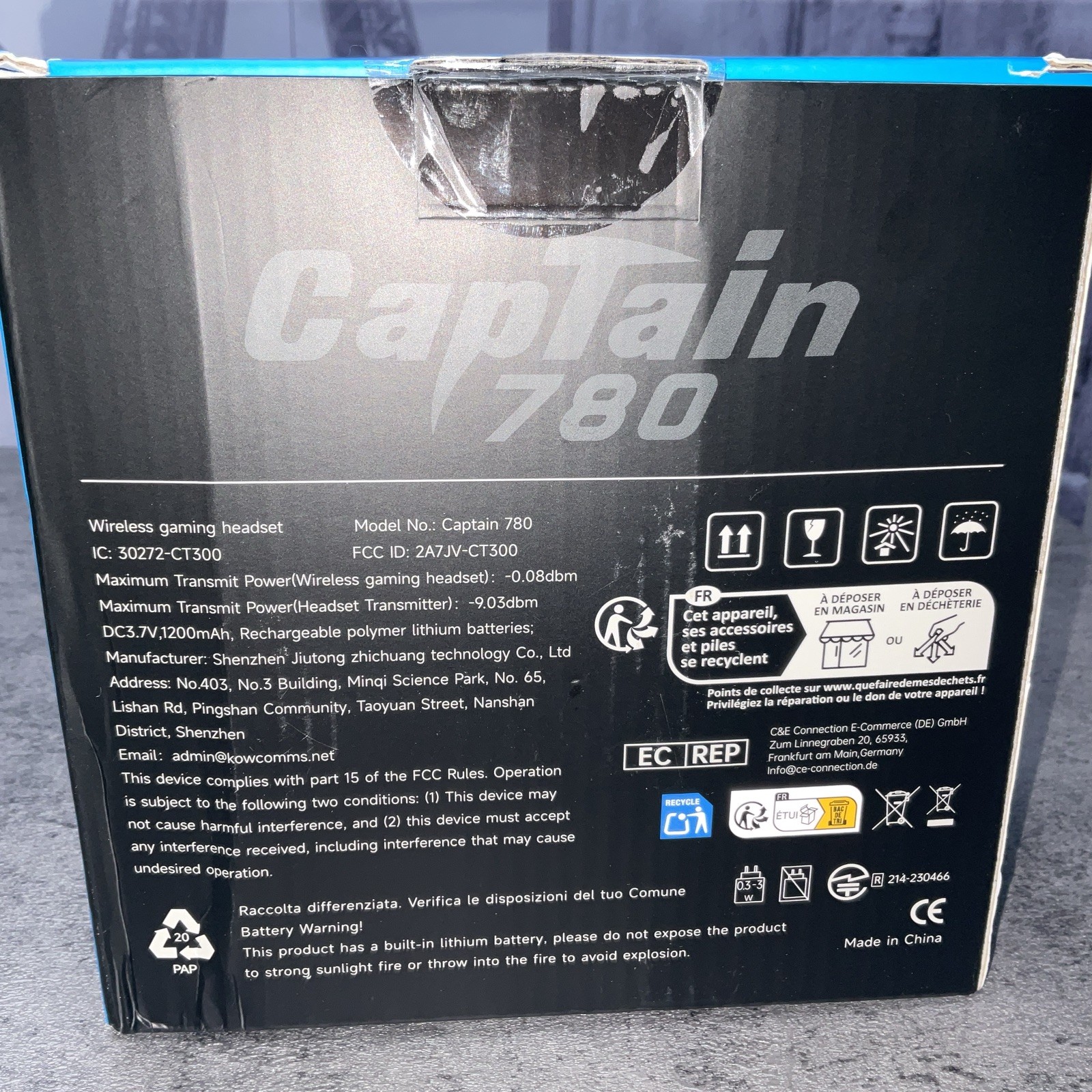 CAPTAIN 780 Wireless Gaming Headset