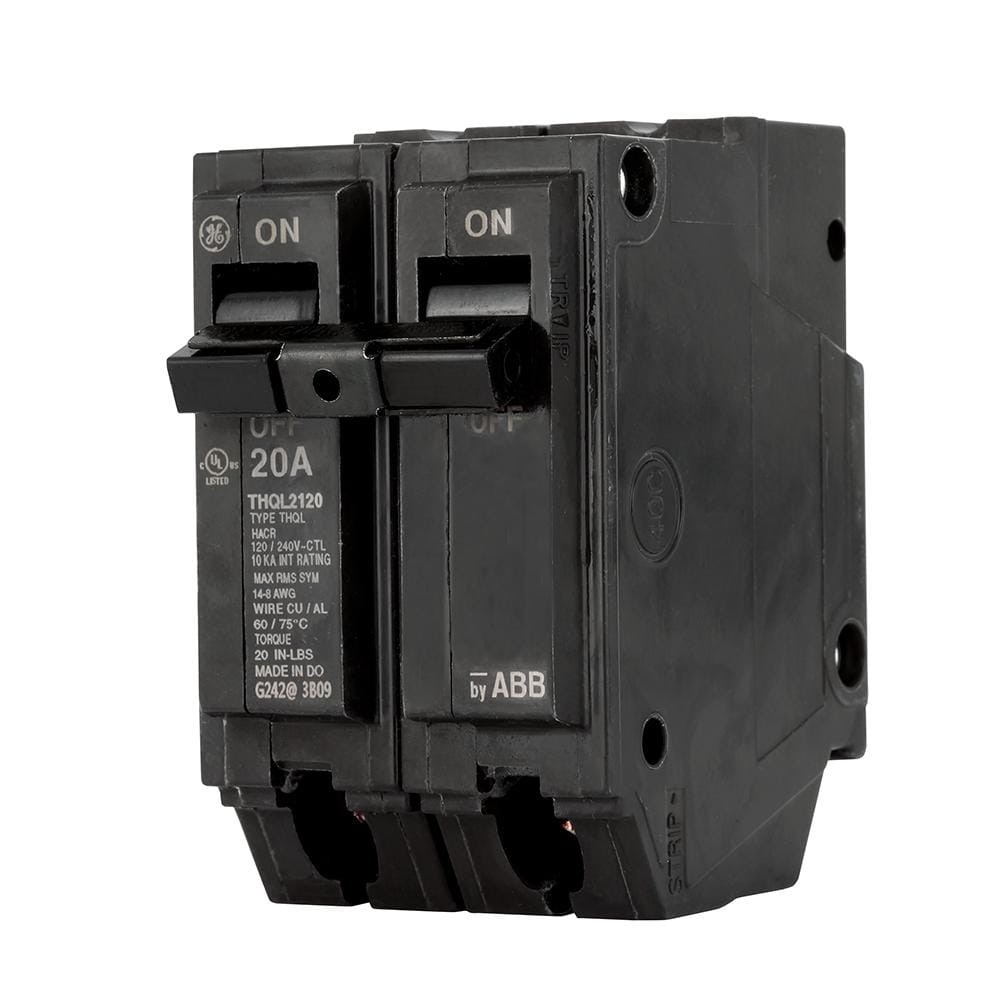 GE Q-Line 20 Amp 2 in. Double-Pole Circuit Breaker
