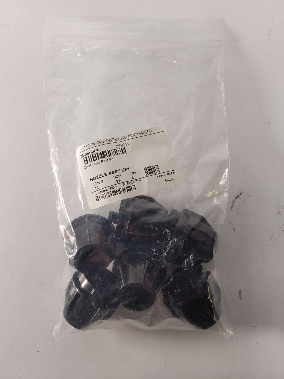 Coca-Cola UF1 Nozzle Assembly 510469 - Replacement Components 6 Pack