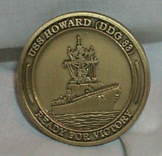 USS HOWARD DDG 83 US Navy Challenge Ship Coin