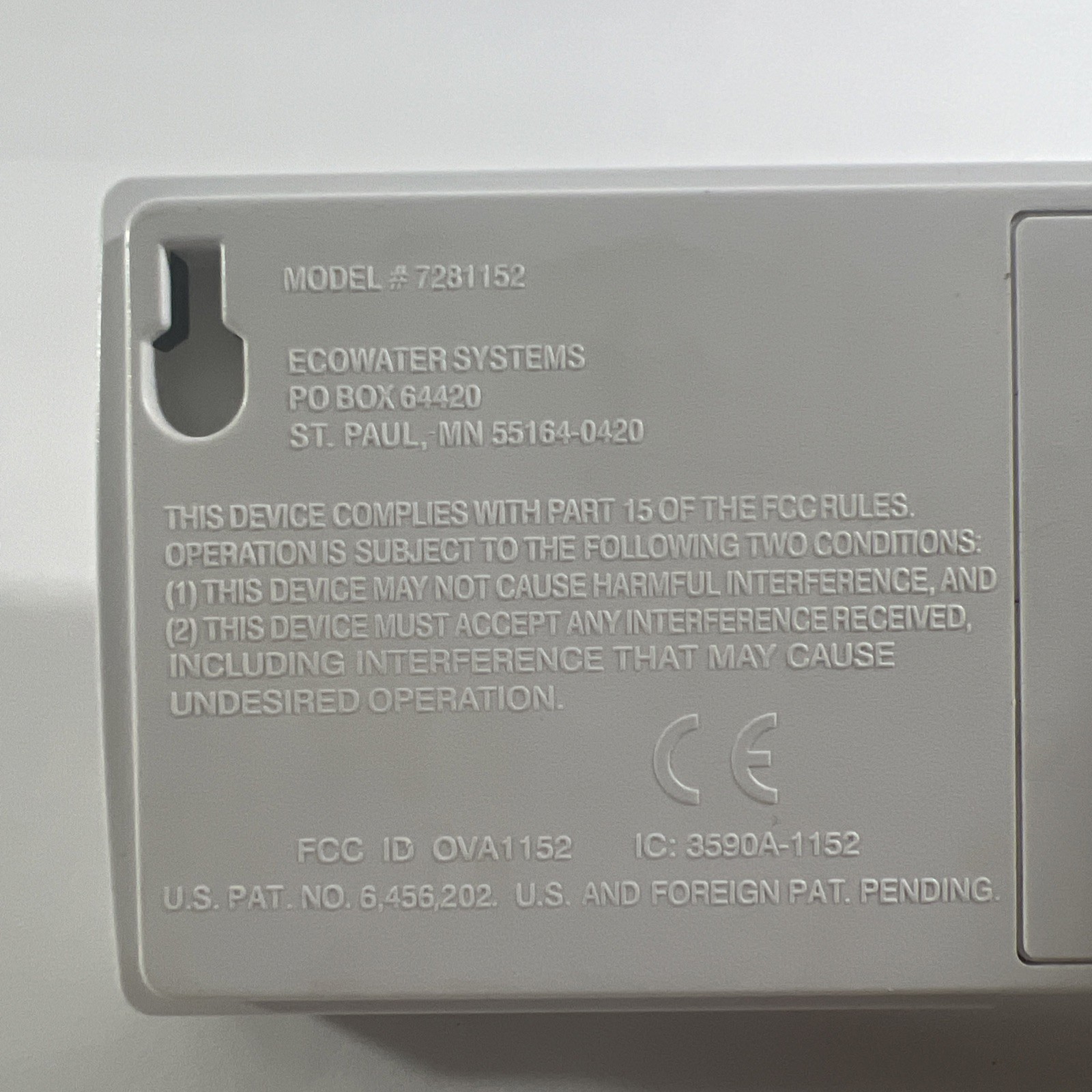 Ecowater HydroLink Model #7281152 Remote Monitor Controller