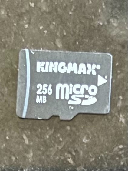 Kingmax 256MB MicroSD card